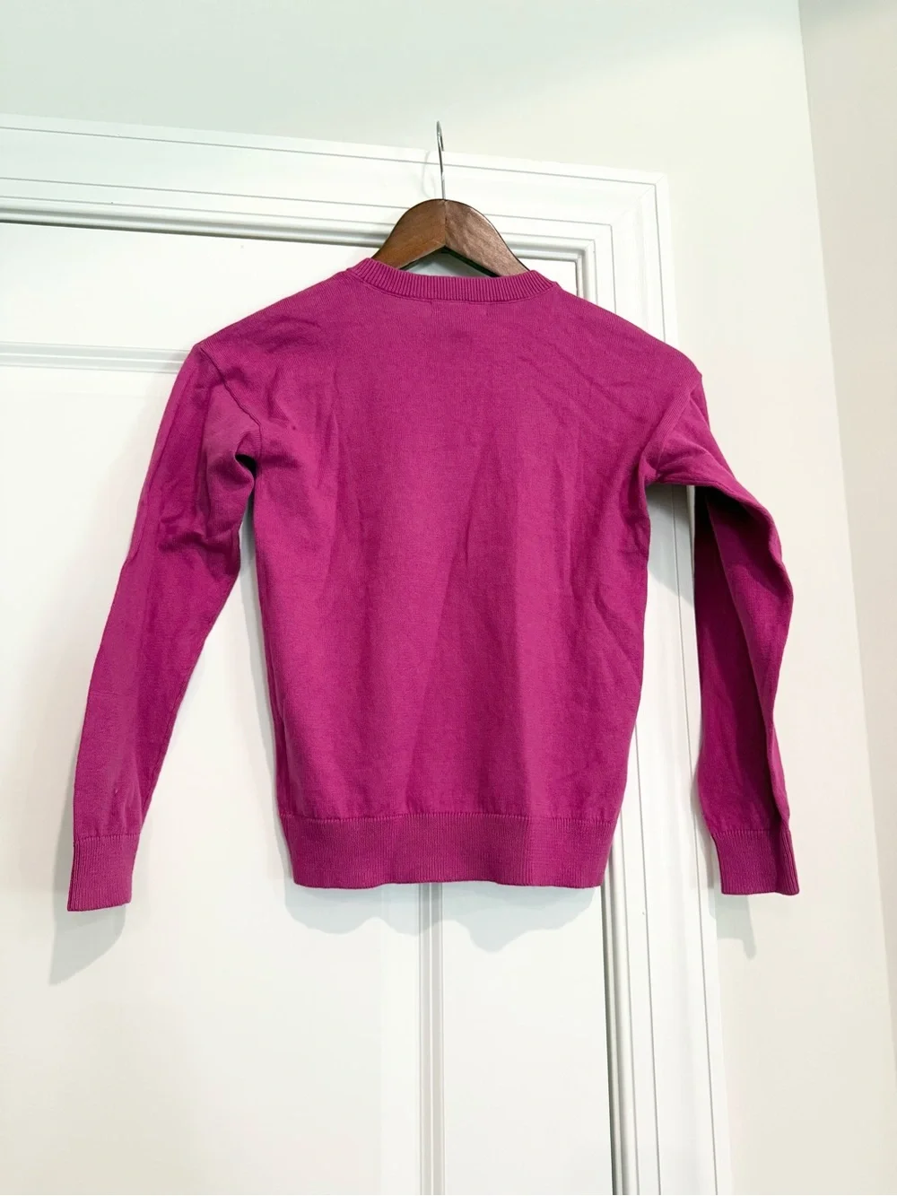 GAP Magenta Fox Heart Intarsia Pullover Sweater